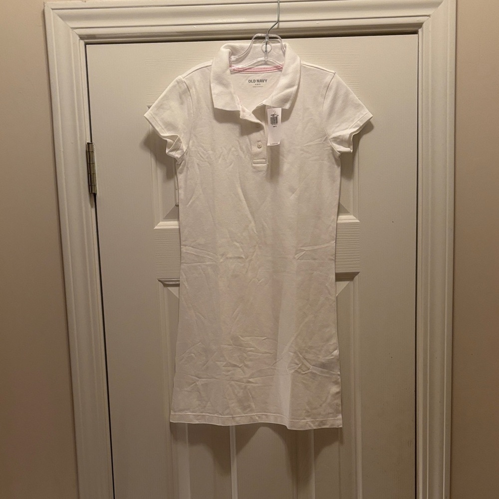NWT Old Navy Classic White Polo Dress